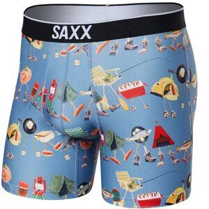SAXX Volt NWT Take A Hike Print Boxer Brief - Microfiber